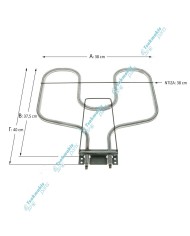 Κάτω Αντίσταση Φούρνου Gorenje 1100 Watt Κάτω Αντίσταση Φούρνου Gorenje 1100 Watt