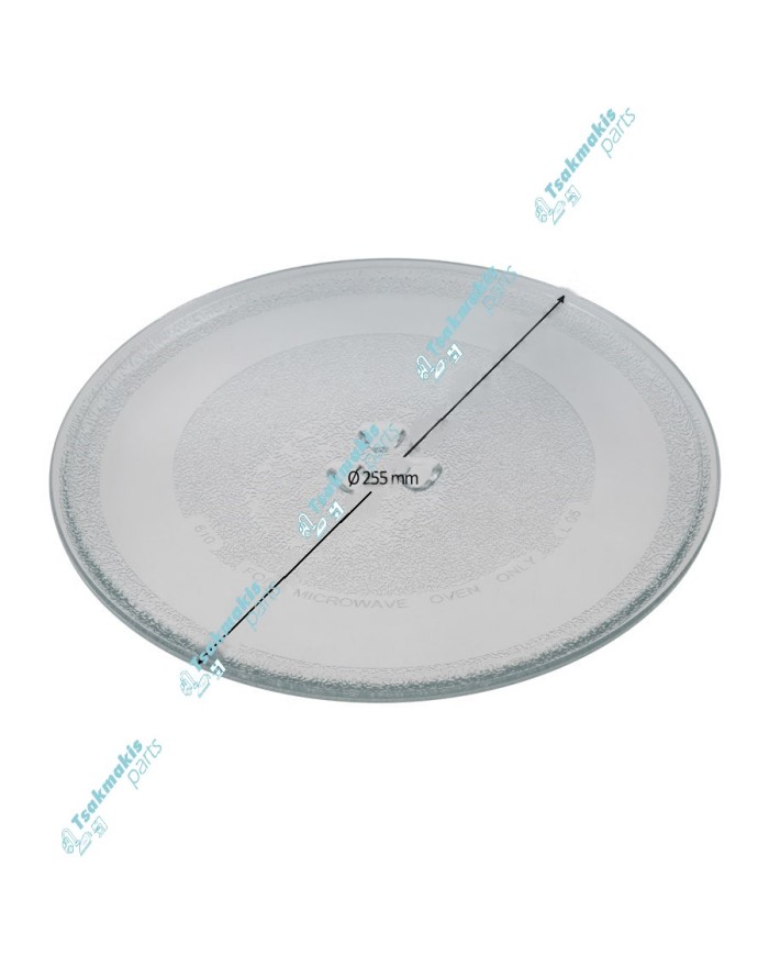 Πιάτο Φούρνου Μικροκυμάτων 255mm με Τριγωνική Βάση