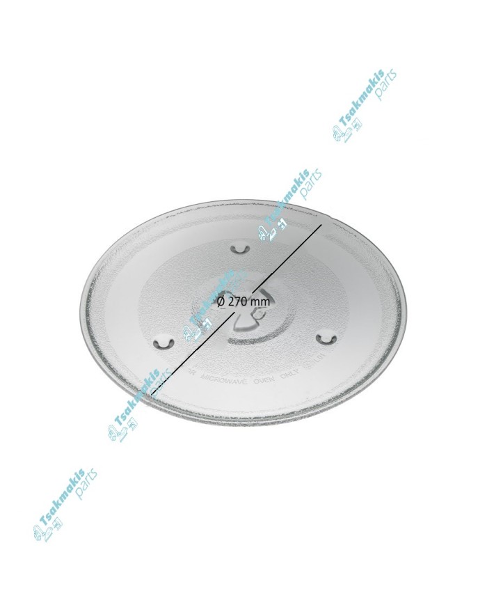 Πιάτο Φούρνου Μικροκυμάτων 270mm με Tριγωνική Bάση