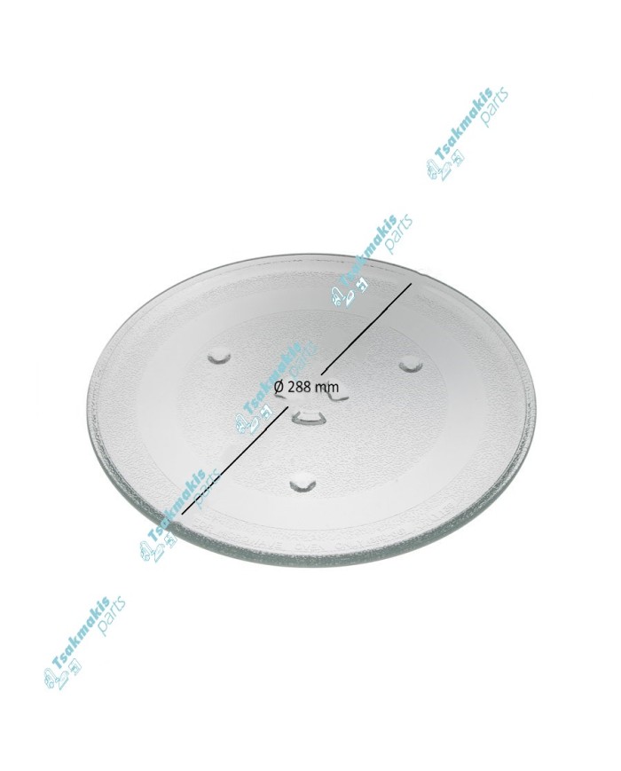 Πιάτο Φούρνου Μικροκυμάτων 288 mm με Τριγωνική Βάση