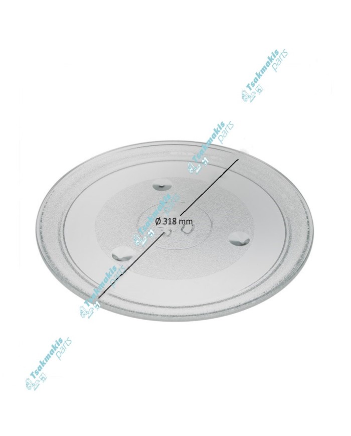 Πιάτο Φούρνου Μικροκυμάτων 315mm με Τριγωνική Βάση