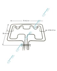 Άνω Αντίσταση & Γκριλ Φούρνου AEG 1000 + 1900 Watt Άνω Αντίσταση & Γκριλ Φούρνου AEG 1000 + 1900 Watt