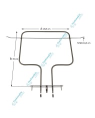 Άνω Αντίσταση Whirlpool 900 Watt Άνω Αντίσταση Whirlpool 900 Watt