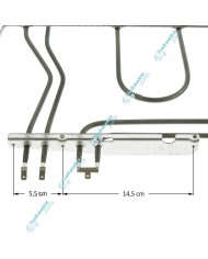 Άνω Αντίσταση & Γκριλ Φούρνου Indesit 1000+1200 Watt Άνω Αντίσταση & Γκριλ Φούρνου Indesit 1000+1200 Watt