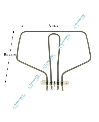 Κάτω Αντίσταση Φούρνου (Διπλή) Teka 220V-800Watt / 45V-300Watt Κάτω Αντίσταση Φούρνου (Διπλή) Teka 220V-800Watt / 45V-300Watt