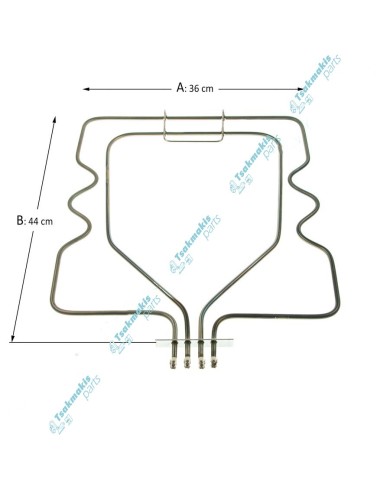 Κάτω Αντίσταση Φούρνου (Διπλή) Bosch/Siemens 230 Volt - 830 Watt / 86 Volt - 650 Watt Κάτω Αντίσταση Φούρνου (Διπλή) Bosch/Siemens 230 Volt - 830 Watt / 86 Volt - 650 Watt