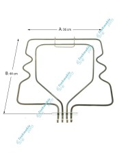 Κάτω Αντίσταση Φούρνου (Διπλή) Bosch/Siemens 230 Volt - 830 Watt / 86 Volt - 650 Watt Κάτω Αντίσταση Φούρνου (Διπλή) Bosch/Siemens 230 Volt - 830 Watt / 86 Volt - 650 Watt