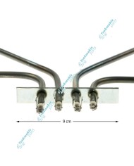 Κάτω Αντίσταση Φούρνου (Διπλή) Bosch/Siemens 230 Volt - 830 Watt / 86 Volt - 650 Watt Κάτω Αντίσταση Φούρνου (Διπλή) Bosch/Siemens 230 Volt - 830 Watt / 86 Volt - 650 Watt