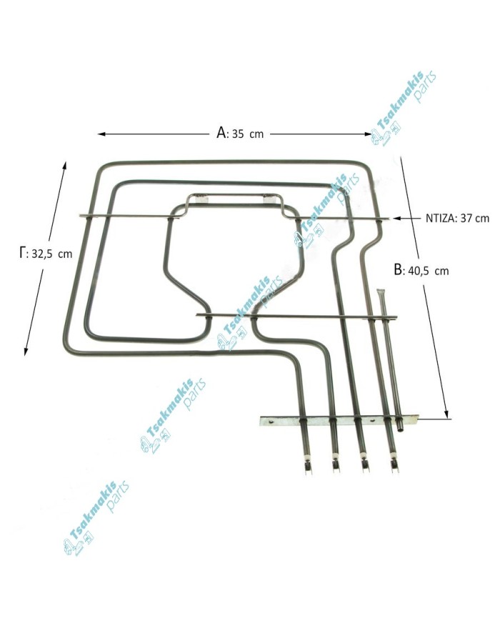Άνω Αντίσταση & Γκριλ Φούρνου Bosch 1000 + 1800 Watt Άνω Αντίσταση & Γκριλ Φούρνου Bosch 1000 + 1800 Watt
