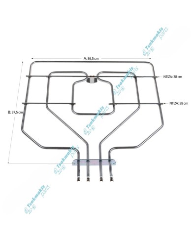 Άνω Αντίσταση & Γκριλ Φούρνου Bosch/Siemens 1000+1700 Watt Άνω Αντίσταση & Γκριλ Φούρνου Bosch/Siemens 1000+1700 Watt