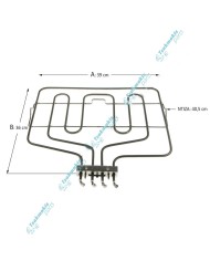 Αντίσταση & Γκριλ Φούρνου Bosch/Siemens 1000+1800 Watt Αντίσταση & Γκριλ Φούρνου Bosch/Siemens 1000+1800 Watt