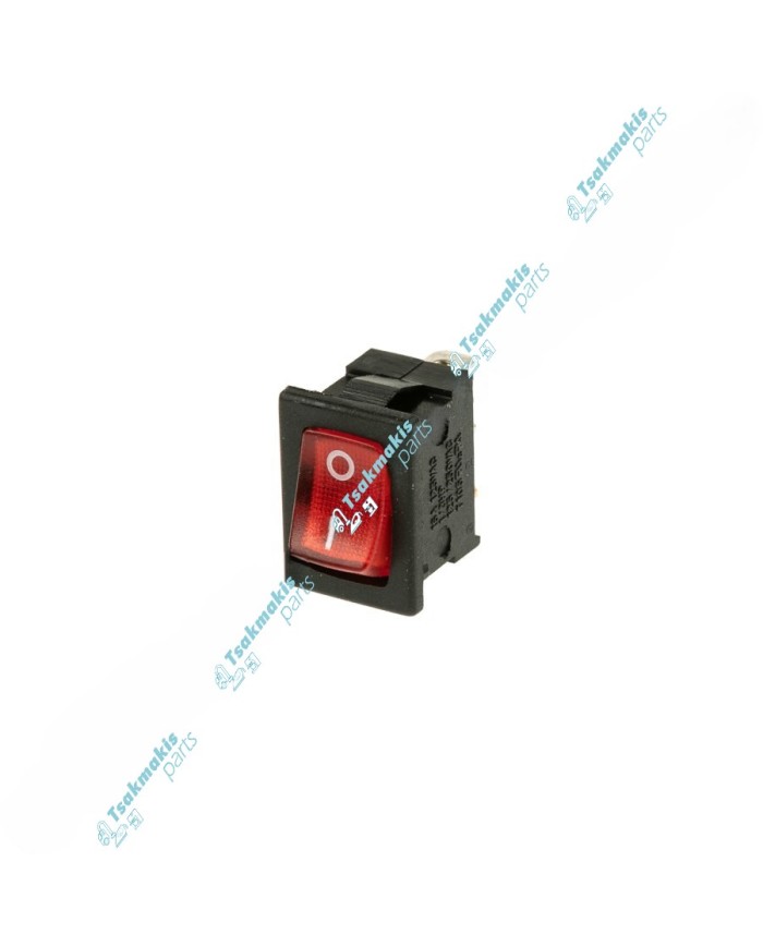 Διακοπτάκι Καφετιέρας On-Off 3 Επαφών με Λαμπάκι