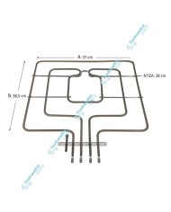 Άνω Αντίσταση & Γκρίλ Φούρνου Siemens 1000+1800 Watt Άνω Αντίσταση & Γκρίλ Φούρνου Siemens 1000+1800 Watt