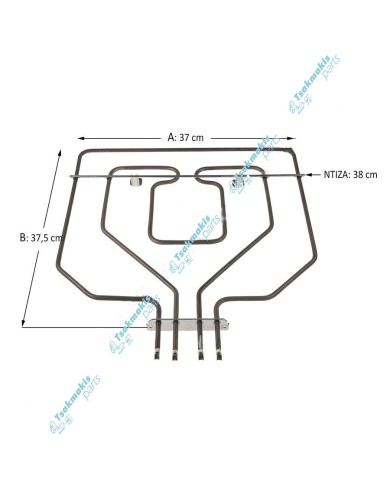 Άνω αντίσταση & Γκρίλ Φούρνου Bosch/Siemens 2800 Watt Άνω αντίσταση & Γκρίλ Φούρνου Bosch/Siemens 2800 Watt