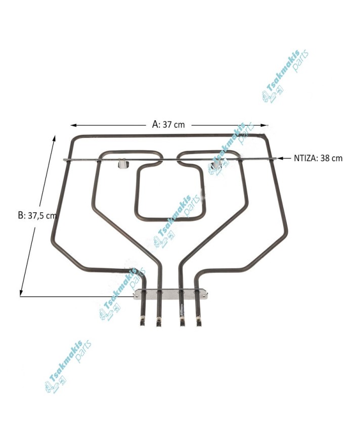 Άνω αντίσταση & Γκρίλ Φούρνου Bosch/Siemens 2800 Watt Άνω αντίσταση & Γκρίλ Φούρνου Bosch/Siemens 2800 Watt