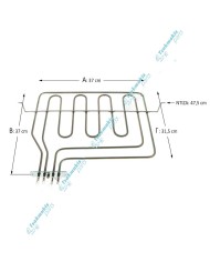 Άνω Αντίσταση & Γκριλ Φούρνου Schaub Lorenz 2000 + 1000 Watt Άνω Αντίσταση & Γκριλ Φούρνου Schaub Lorenz 2000 + 1000 Watt