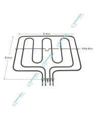 Άνω Αντίσταση & Γκριλ Φούρνου Vestel 1400+1200 Watt Άνω Αντίσταση & Γκριλ Φούρνου Vestel 1400+1200 Watt
