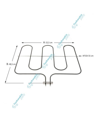 Κάτω Αντίσταση Φούρνου Συμβατή για Miele 1700W-220V Κάτω Αντίσταση Φούρνου Συμβατή για Miele 1700W-220V