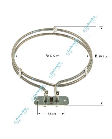Αντίσταση Αέρος Φούρνου Συμβατή για Miele 2500W-220V Αντίσταση Αέρος Φούρνου Συμβατή για Miele 2500W-220V