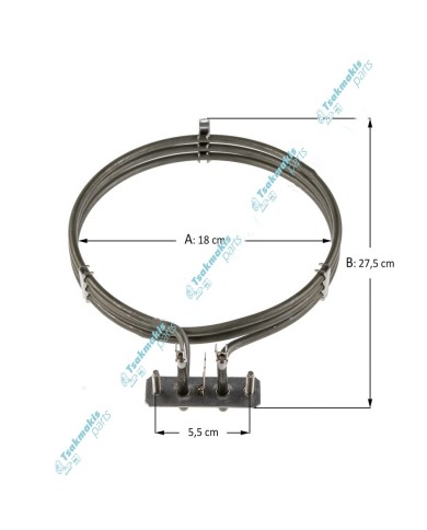 Αντίσταση Αέρος Φούρνου συμβατή για Miele 2100W-220V Αντίσταση Αέρος Φούρνου συμβατή για Miele 2100W-220V