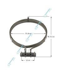 Αντίσταση Αέρος Φούρνου συμβατή για Miele 2100W-220V Αντίσταση Αέρος Φούρνου συμβατή για Miele 2100W-220V