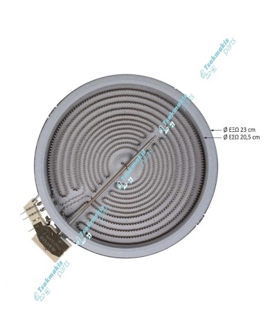 Εστία Κεραμική EGO Φ230/140mm-2200/750 W (Διπλή-Χωρίς Διαχωριστικό & Επαφές για Ενδεικτική Λυχνία) Εστία Κεραμική EGO Φ230/140mm-2200/750 W (Διπλή-Χωρίς Διαχωριστικό & Επαφές για Ενδεικτική Λυχνία)