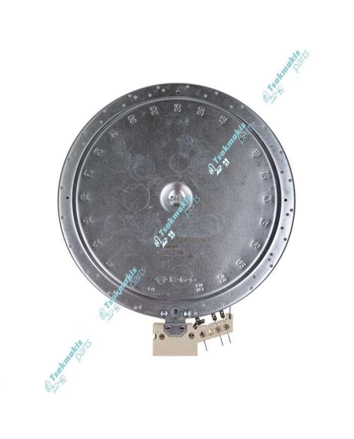Εστία Κεραμική EGO Φ230/140mm-2200/750 W (Διπλή-Χωρίς Διαχωριστικό & Επαφές για Ενδεικτική Λυχνία) Εστία Κεραμική EGO Φ230/140mm-2200/750 W (Διπλή-Χωρίς Διαχωριστικό & Επαφές για Ενδεικτική Λυχνία)