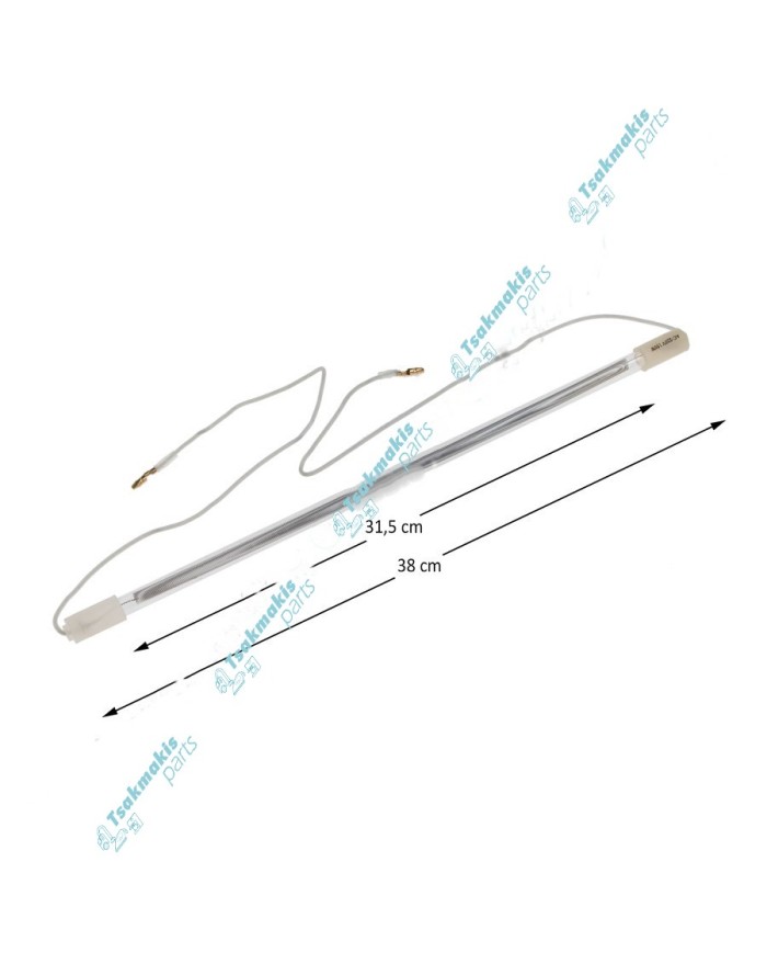 Γυάλινη Αντίσταση Απόψυξης Ψυγείου 38 cm (15") - 150 Watt Γυάλινη Αντίσταση Απόψυξης Ψυγείου 38 cm (15") - 150 Watt