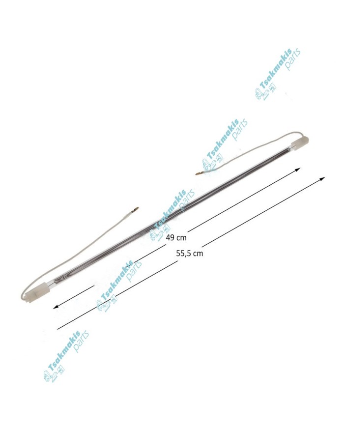 Γυάλινη Αντίσταση Απόψυξης Ψυγείου 55,5cm (22") - 240 Watt