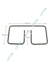 Αντίσταση Τοστιέρας συμβατή με Seb 23,5 x 13,5 x 9 cm Αντίσταση Τοστιέρας συμβατή με Seb 23,5 x 13,5 x 9 cm