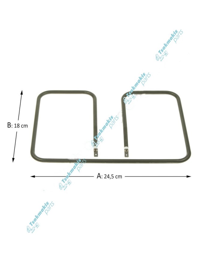 Αντίσταση Γκριλιέρας Tefal 24,2 x 17,5 x 8,5 cm Αντίσταση Γκριλιέρας Tefal 24,2 x 17,5 x 8,5 cm