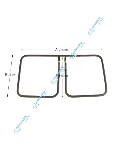 Αντίσταση Τοστιέρας συμβατή με Kenwood 1000 Watt - 110 Volt (27,5 x 16 x 14,5 cm) Αντίσταση Τοστιέρας συμβατή με Kenwood 1000 Watt - 110 Volt (27,5 x 16 x 14,5 cm)