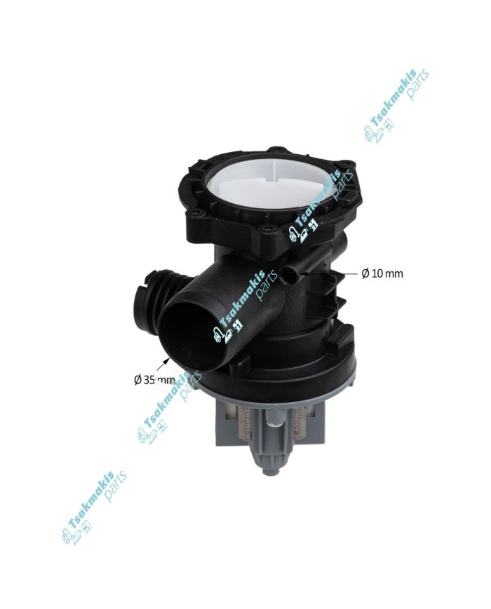Αντλία Πλυντηρίου Ρούχων Ariston/Indesit με Φίσα Κάτω