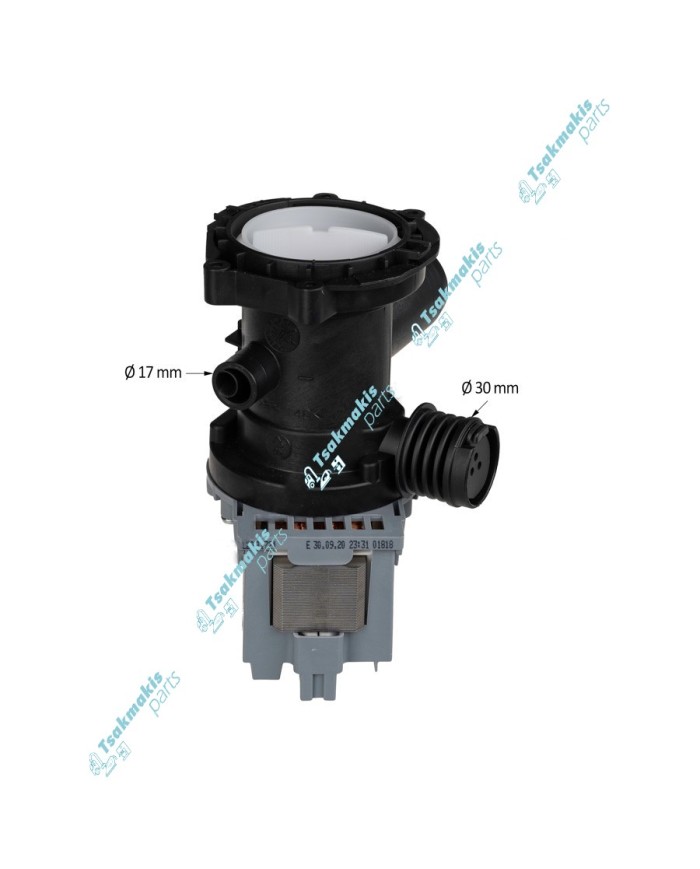 Αντλία Πλυντηρίου Ρούχων Ariston/Indesit με Φίσα Κάτω