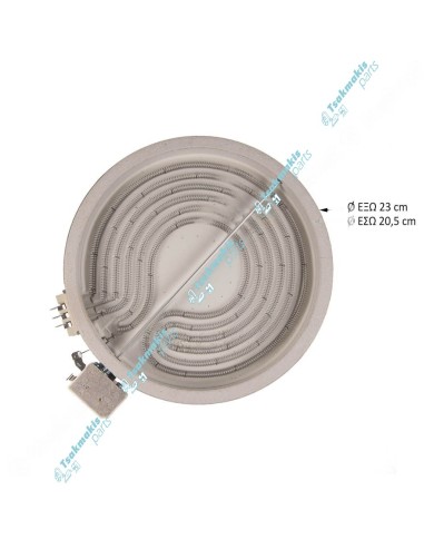Εστία Κεραμική Eika Φ230mm-2100 Watt (4 άκρα) Εστία Κεραμική Eika Φ230mm-2100 Watt (4 άκρα)