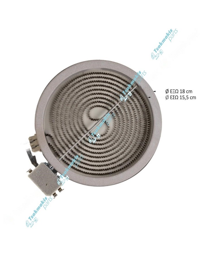 Εστία Κεραμική Eika Φ180mm-1400 Watt (Μονή) Εστία Κεραμική Eika Φ180mm-1400 Watt (Μονή)