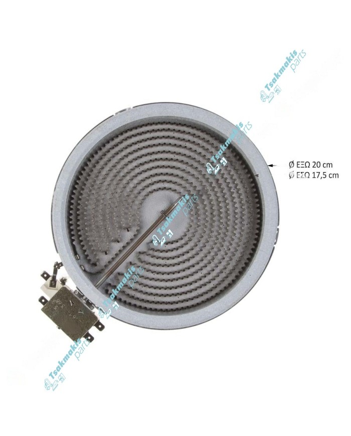 Εστία Κεραμική EGO Φ200mm-1800 Watt (Μονή) Εστία Κεραμική EGO Φ200mm-1800 Watt (Μονή)