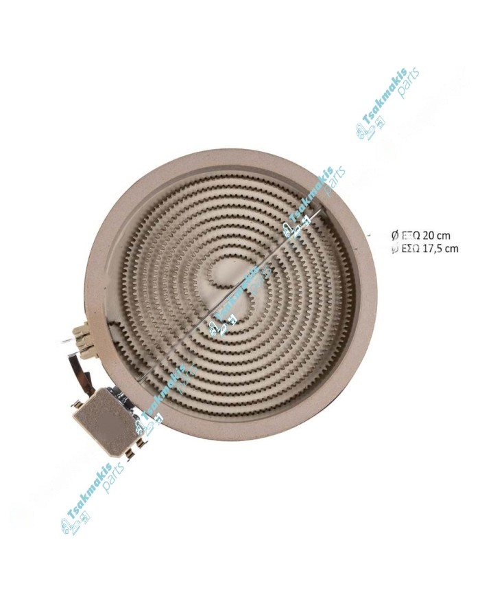 Εστία Κεραμική Eika Φ200mm-1700 Watt (Μονή) Εστία Κεραμική Eika Φ200mm-1700 Watt (Μονή)