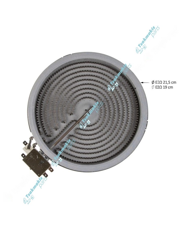 Εστία Κεραμική EGO Φ215mm-2000 Watt (Μονή) Εστία Κεραμική EGO Φ215mm-2000 Watt (Μονή)