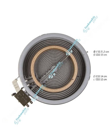 Εστία Κεραμική EGO Φ215/140mm-1900/800 Watt (Διπλή) Εστία Κεραμική EGO Φ215/140mm-1900/800 Watt (Διπλή)