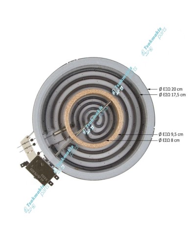Εστία Κεραμική EGO Φ200/95mm-1700/400 Watt (Διπλή) Εστία Κεραμική EGO Φ200/95mm-1700/400 Watt (Διπλή)