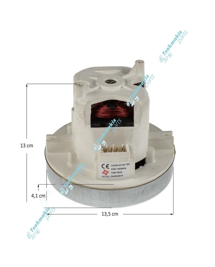 Μοτέρ Σκούπας Συμβατό για Miele 1400 Watt (όχι για Μοντέλα με Εξωτερική Πλακέτα)