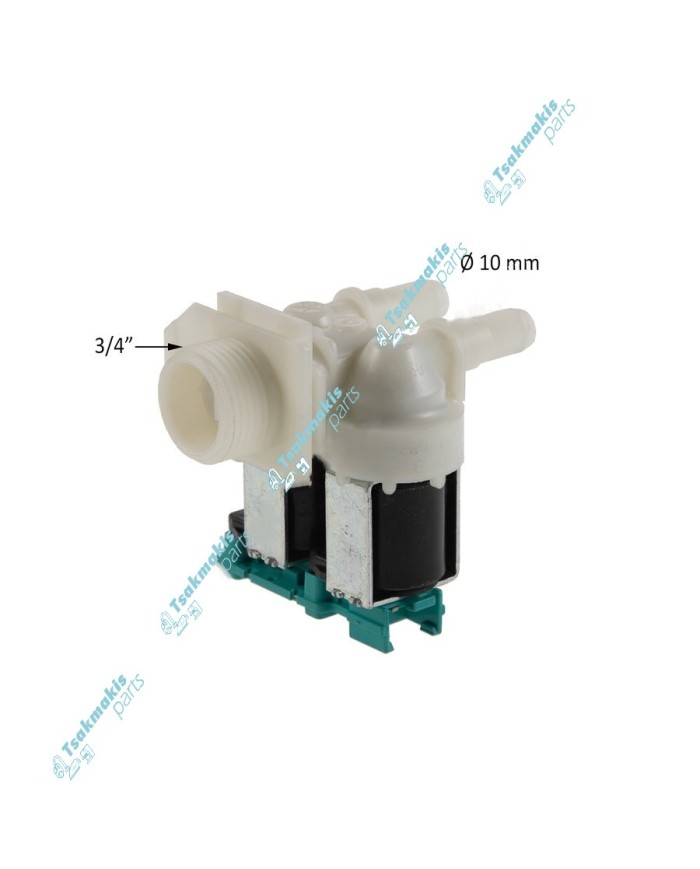 Βαλβίδα Διπλή 180° Πλυντηρίου Ρούχων Bosch/Siemens