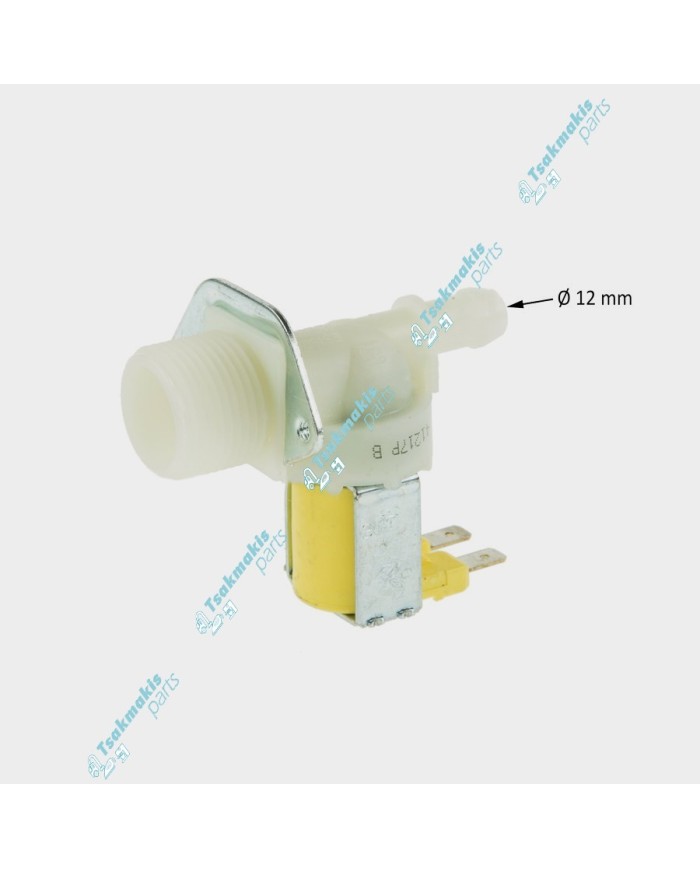Βαλβίδα Μονή 180° Πλυντηρίου Ρούχων 24 Volt