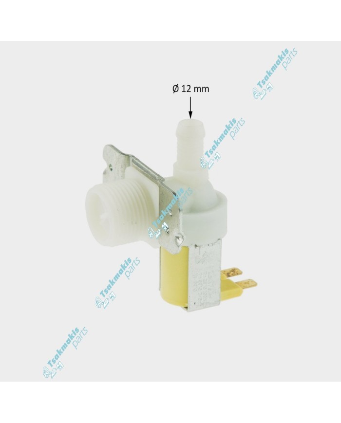 Βαλβίδα Πλυντηρίου Ρούχων Μονή 90° - 24 Volt