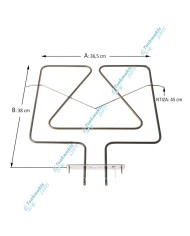 Γκριλ Φούρνου Whirlpool 2450 Watt Γκριλ Φούρνου Whirlpool 2450 Watt