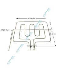 Άνω Αντίσταση & Γκριλ Φούρνου ELCO 1100 + 2000 Watt Άνω Αντίσταση & Γκριλ Φούρνου ELCO 1100 + 2000 Watt