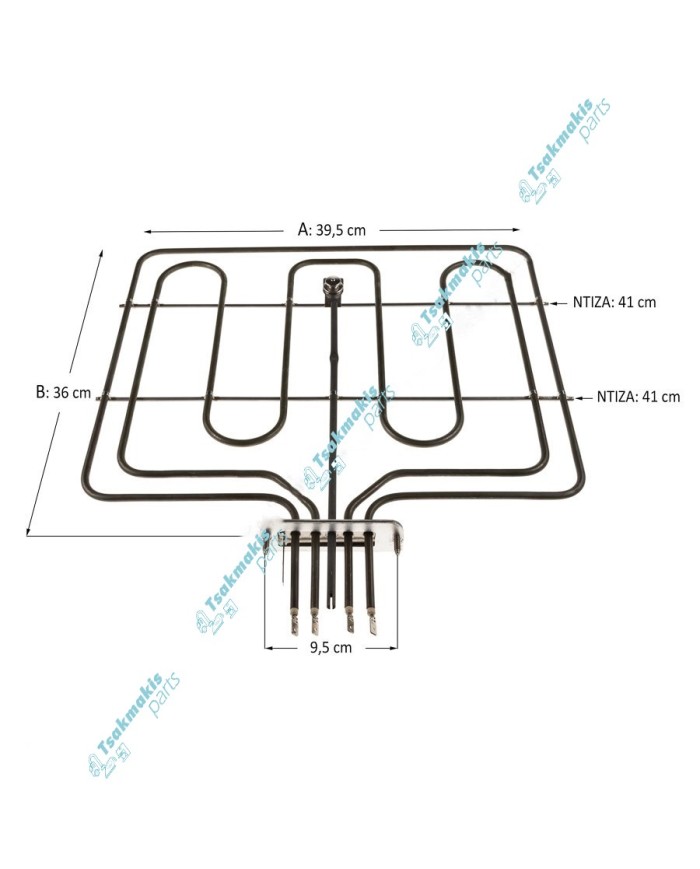 Άνω Αντίσταση & Γκριλ Συμβατή για Miele 2150 Watt-230Volt & 523 Watt-96Volt Άνω Αντίσταση & Γκριλ Συμβατή για Miele 2150 Watt-230Volt & 523 Watt-96Volt