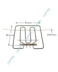 Άνω Αντίσταση & Γκριλ Φούρνου Arthur Martin 1100+1500 Watt Άνω Αντίσταση & Γκριλ Φούρνου Arthur Martin 1100+1500 Watt