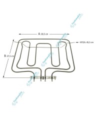 Άνω Αντίσταση & Γκριλ Φούρνου Smeg 1645 + 730 Watt Άνω Αντίσταση & Γκριλ Φούρνου Smeg 1645 + 730 Watt